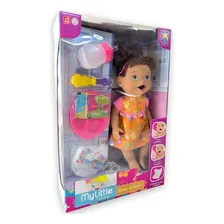 Boneca My Little Collection Papinha Morena Divertoys Foto mini 1