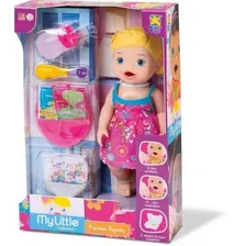 Boneca My Little Collection Primeira Papinha Loira Divertoys Foto mini 2