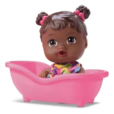 Boneca Na Banheirinha Little Dolls Divertoys Negra Foto mini 2