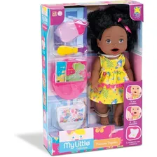 Boneca Negra My Little Primeira Papinha 8107 Divertoys Foto mini  2