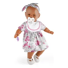 Boneca Nenezinho Negro Vestido Rosa 44 Cm - Estrela Foto mini 3