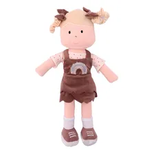 Boneca Pano Infantil Bebe Antialérgico Macia E Lavável 38 Cm Foto  mini 1
