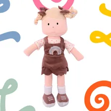 Boneca Pano Infantil Bebe Antialérgico Macia E Lavável 38 Cm Foto mini  3