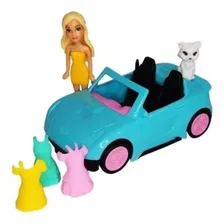 Boneca Polly Patty Com Carro E Acessorios Foto mini  2