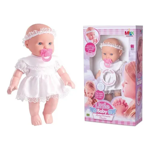 Boneca Que Reza Primeira Oração Pai Nosso Brinquedo Meninas Foto 1