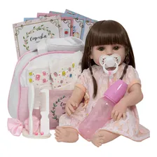 Boneca Reborn Baby Alive 100% Silicone Completa 20 Accesorios Cegonha Reborn Dolls Foto mini 1