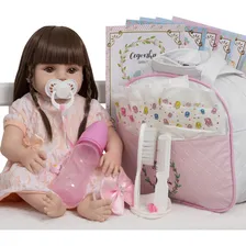 Boneca Reborn Baby Alive 100% Silicone Completa 20 Accesorios Cegonha Reborn Dolls Foto mini 2