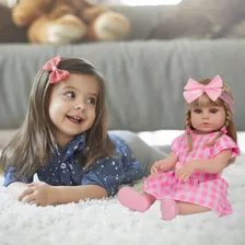 Boneca Reborn De Silicone Loira Linda Itens Imediato Foto mini 2
