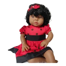 Boneca Reborn Negra Presente Natal Dia Das Crianças Foto mini 1