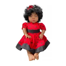 Boneca Reborn Negra Presente Natal Dia Das Crianças Foto mini 4