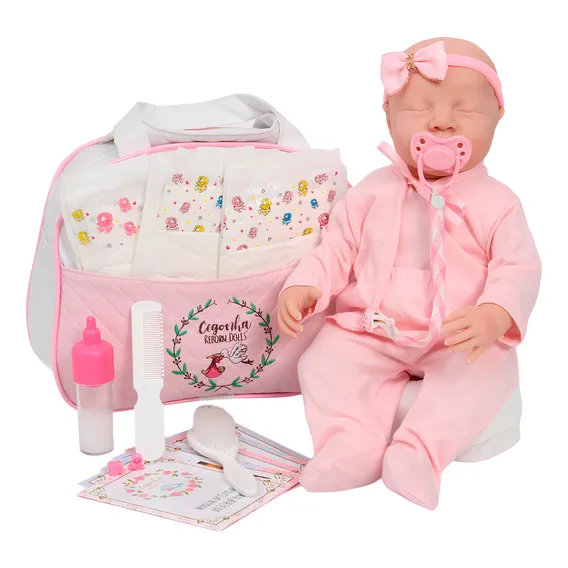 Boneca Reborn Realista 100% Silicone Cegonha Reborn Dolls Fábrica Foto 1