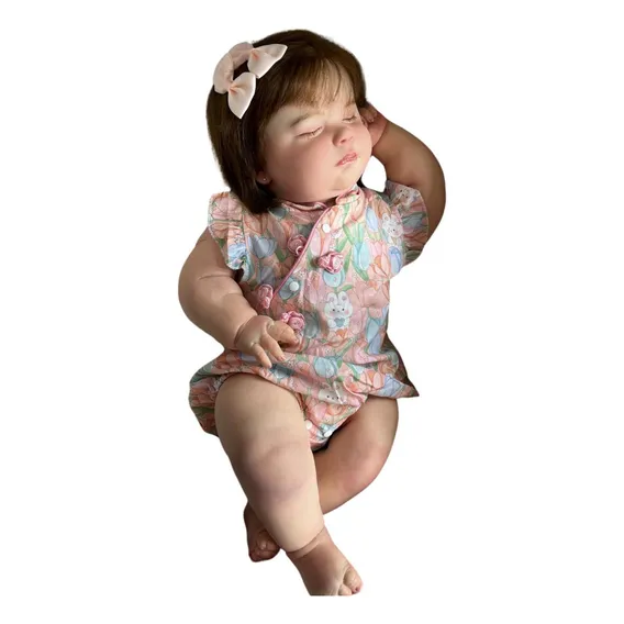 Boneca Reborn Realista Com Cabelo Bebe Kit Joseph Foto 1