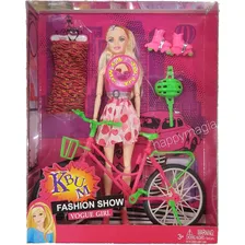 Boneca Safira Hayley Musical Articulada 30cm Com Bicicleta Foto mini 1