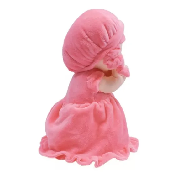 Boneca Vestido Rosa Rezando Pai Nosso 24cm - Bbl1065-a-f F1f Foto 1