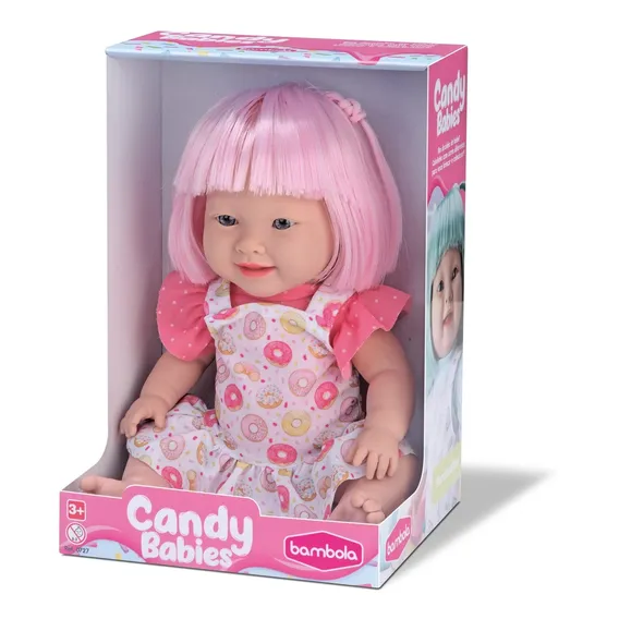 Boneca Vinil Candy Babies Donuts Bambola Brinquedos Foto 1