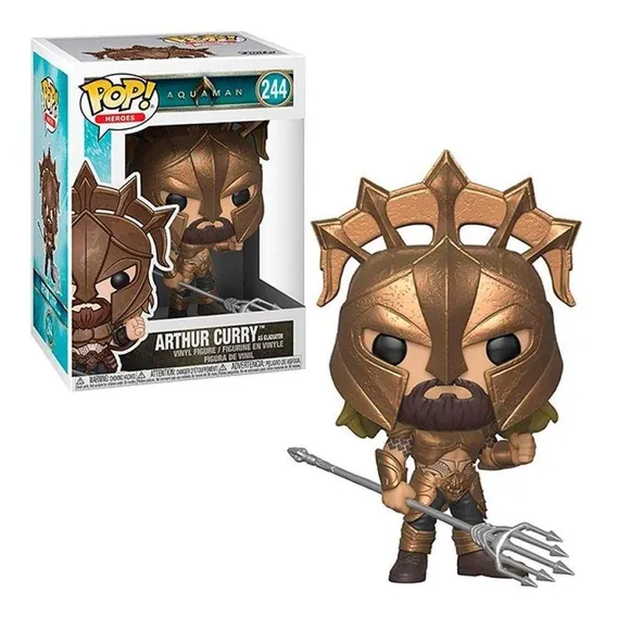 Boneco Arthur Curry 244 Aquaman Funko Pop Pronta Foto 1