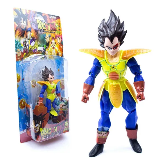 Boneco Articulado Dragon Ball Vegeta Scouter Color Foto 1