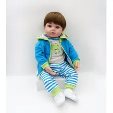 Boneco Bebe Reborn Menino Corpo De Silicone Foto mini  2