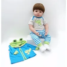 Boneco Bebe Reborn Menino Corpo De Silicone Foto mini 4