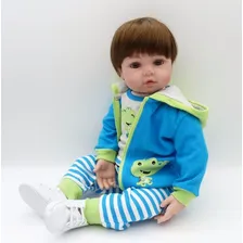 Boneco Bebe Reborn Menino Corpo De Silicone Foto mini  3