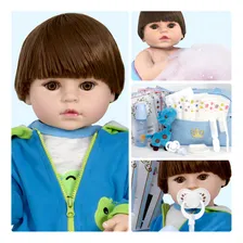 Boneco Bebê Reborn Sapinho 52cm Cegonha Reborn Dolls Foto mini  2