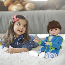 Boneco Bebê Reborn Sapinho 52cm Cegonha Reborn Dolls Foto mini 4