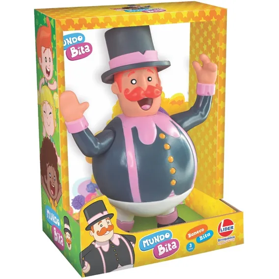 Boneco Bita Vinil Grande 30 Cm Mundo Bita - Líder Brinquedos Foto 1