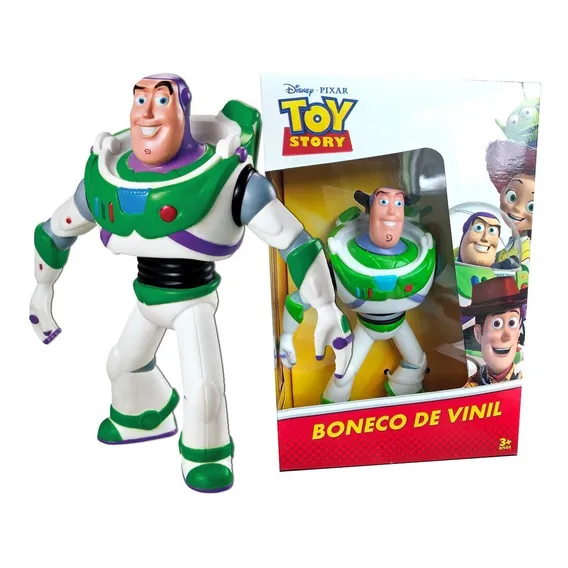 Boneco Buzz Lightyear Toy Story Disney Vinil Articulado Foto 1