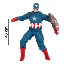Boneco Capitao America 45cm Marvel Comics Gigante Mimo Foto mini 4