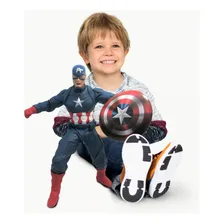 Boneco Capitao America 45cm Marvel Comics Gigante Mimo Foto mini 2