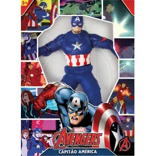 Boneco Capitao America 45cm Marvel Comics Gigante Mimo Foto mini 3
