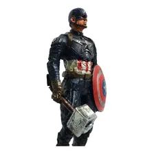 Boneco Capitão América 18cm + Escudo Capitão América 20cm Foto mini 4