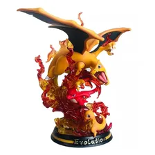 Boneco Charizard Pokemon Anime Estatueta Colecionavel 26 Cm Foto  mini 1