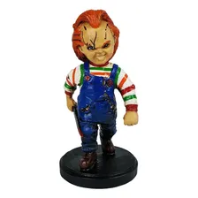 Boneco Chucky Brinquedo Assassino Estatueta Decoração Resina Foto  mini 1