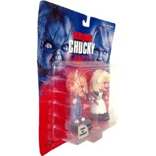 Boneco Chucky E Tiffany Heads Are Poseable Sideshow Raridade Foto mini 2