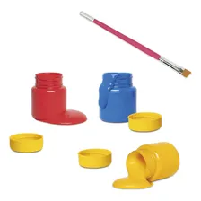 Boneco Criança Pintura Unicórnio Colorir Pintar C/ Tintas Foto mini 3