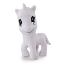 Boneco Criança Pintura Unicórnio Colorir Pintar C/ Tintas Foto mini 2