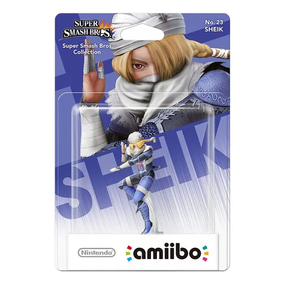 Boneco da coleção Amiibo Sheik Super Smash Bros Foto 1