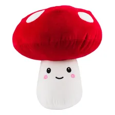 Boneco De PelĂșcia Cogumelo Vermelho Com Rosto 25cm Foto mini 1