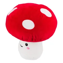 Boneco De PelĂșcia Cogumelo Vermelho Com Rosto 25cm Foto mini 2