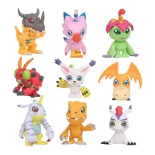 Boneco Digimon Digmon Miniatura Digimons Coleção Greymon 9un Foto mini 1