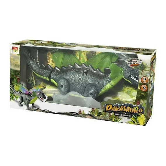 Boneco Dragossauro Dinossauro C/ Som, Luz E Movimento Anda Foto 1