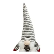 Boneco Duende Sentado Natal Cinza - Casambiente 66cm Foto mini 2