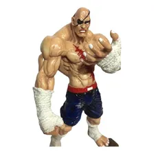 Boneco Estátua Sagat Em Resina 30cm Street Fighter Foto mini 4