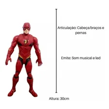 Boneco Flash Vingadores Articulado Com Luz Som 30 Cm Foto mini  3