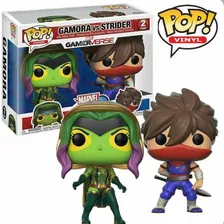 Boneco Funko Pop Marvel Vs Capcom Gamora Vs Strider - 2 Pack Foto mini  2