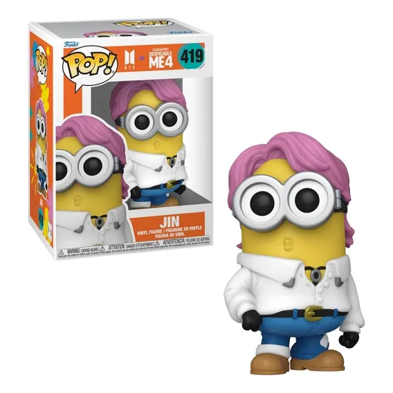 Boneco Funko Pop! Rocks Bts X Meu Malvado Favorito 4 - Jin Foto 1