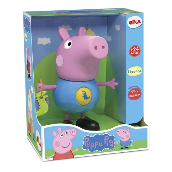 Boneco George Com Atividades Peppa Pig - Elka Foto 1