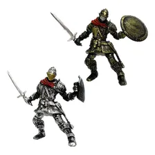 Boneco Guerreiro Cavaleiro Medieval, 8cm Foto mini 4