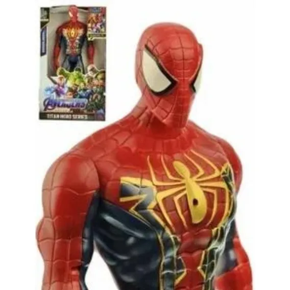Boneco Homem Aranha Articulado 32cm Som Luz Vingadores Garra Foto 1